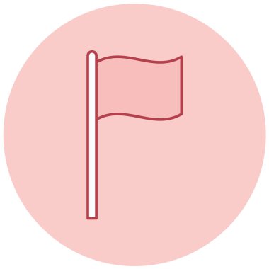 bayrak ikonu vektör illüstrasyonu