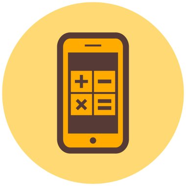 Cep telefonu. Web simgesi basit tasarım