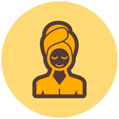 Kadın avatar. Web simgesi