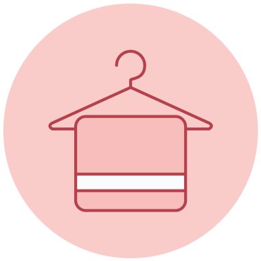 havlu simgesi, vektör illüstrasyonu