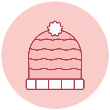 Noel şapkası vektör simgesi