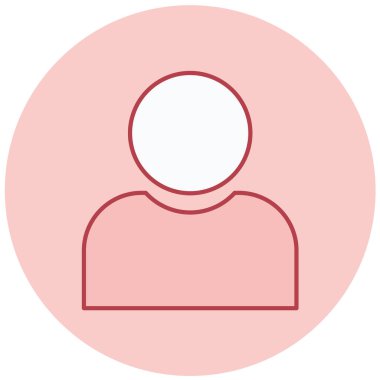 kullanıcı. Web simgesi basit illüstrasyon