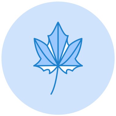 Akçaağaç yaprağı simge vektör çizim