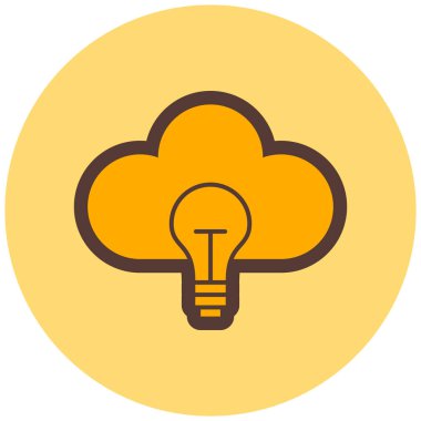 Bulut. Web simgesi basit tasarım