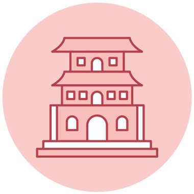 Modern yapı simgesinin vektör illüstrasyonu