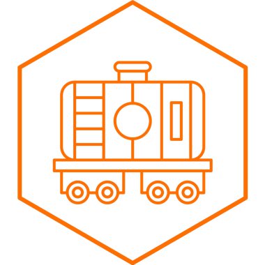 Petrol tankeri simgesinin vektör çizimi