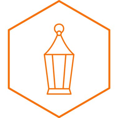 fener simgesi. Web için basit mum vektör simgeleri çizimi