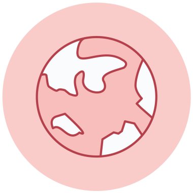 Toprak. Web simgesi basit illüstrasyon