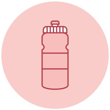 Su şişesi. Basit resimleme