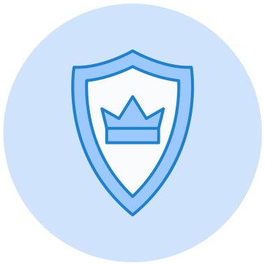 Kalkan. Web simgesi basit illüstrasyon