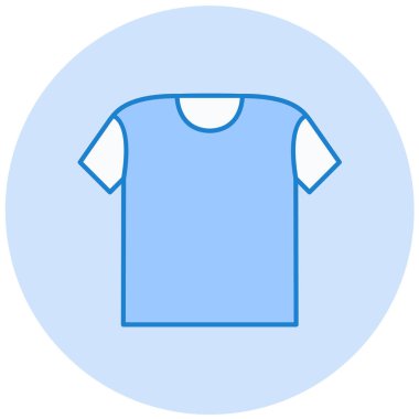 Tişört, kıyafet, tişört, şort, ceket, pantolon, düz, vektör illüstrasyonu