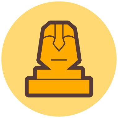 Tek bir düz simgenin vektör illüstrasyonu