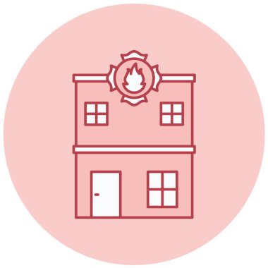 İtfaiye simgesinin vektör çizimi