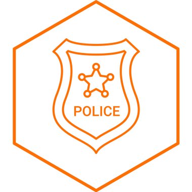 Kalkan simgesi. Güvenlik sembolü. vektör illüstrasyonu