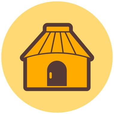 Ev. Web simgesi basit illüstrasyon