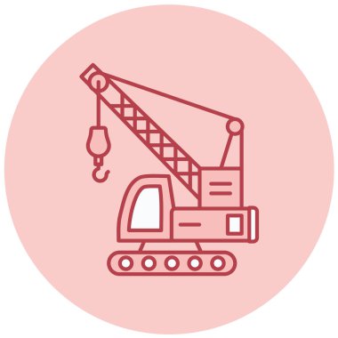 Vinç. Web simgesi basit tasarım