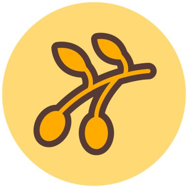 zeytin ikonu vektör illüstrasyonu