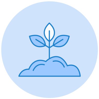 Yaprak. Web simgesi basit illüstrasyon