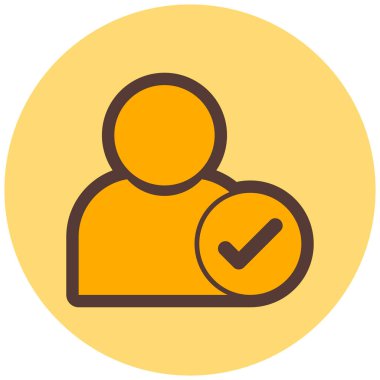 kullanıcı. Web simgesi basit illüstrasyon