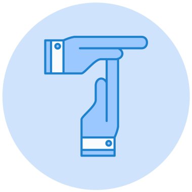 El dokunuşu, vektör illüstrasyonu