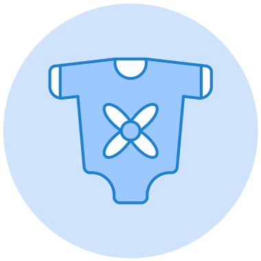 Bebek kıyafeti. Web simgesi basit illüstrasyon