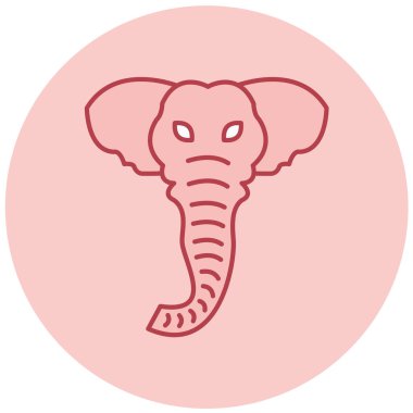 Fil. Web simgesi basit illüstrasyon