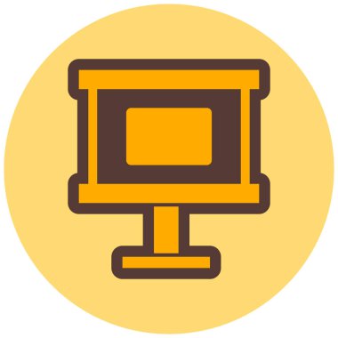 Bilgisayar. Web simgesi basit illüstrasyon