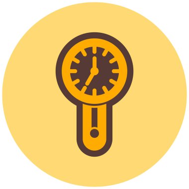 Saat simgesi, vektör illüstrasyonu basit tasarım