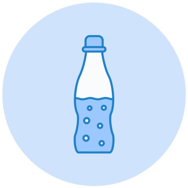 Şişe simgesinin vektör illüstrasyonu