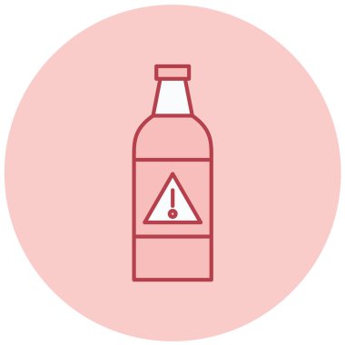 şişe simgesi, basit tasarım vektör çizimi