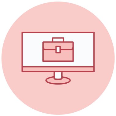 vektör lcd simgesi illüstrasyonu