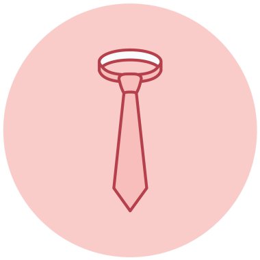 Kravat. Web simgesi basit illüstrasyon