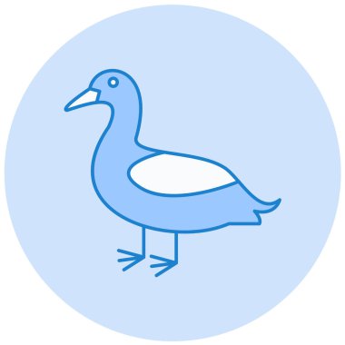 ördek vektör simgesi modern basit tasarım