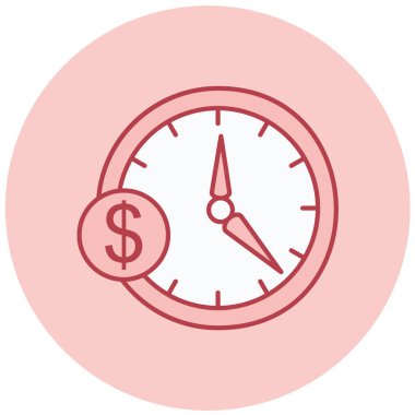 Dolar. Web simgesi basit illüstrasyon