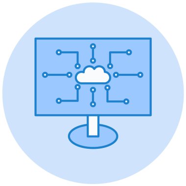 Bulut hesaplama. Web simgesi