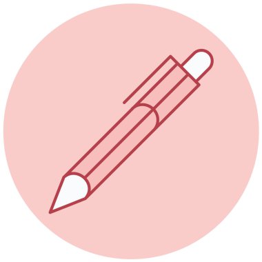 Kalem. Web simgesi basit illüstrasyon