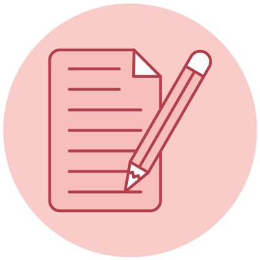 Kalem. Web simgesi basit illüstrasyon