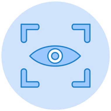 Göz. Web simgesi basit illüstrasyon