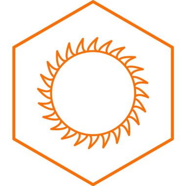 Güneş Simgesi Vektör illüstrasyonu