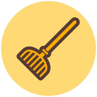 Süpürge. Web simgesi basit illüstrasyon