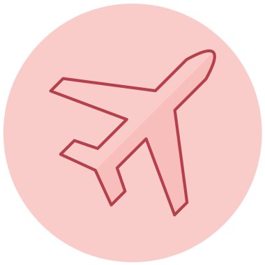 Uçak. Web simgesi basit illüstrasyon