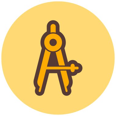 Pusula. Web simgesi basit illüstrasyon