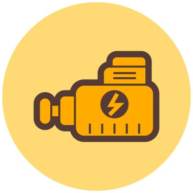 Pil. Web simgesi basit illüstrasyon