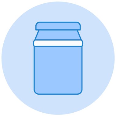 Kavanoz. Web simgesi basit illüstrasyon