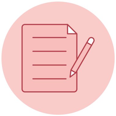 Belge. Web simgesi basit illüstrasyon