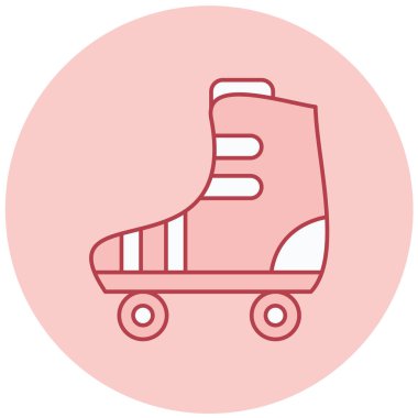 Kaykay. Web simgesi basit illüstrasyon