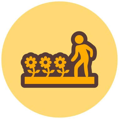 Çiçekler. Web simgesi basit illüstrasyon