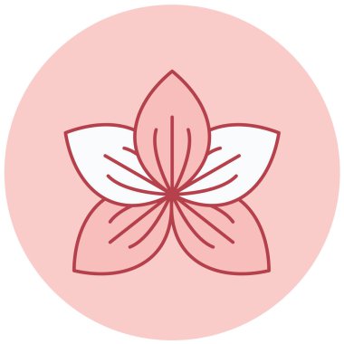 Çiçek. Web simgesi basit illüstrasyon