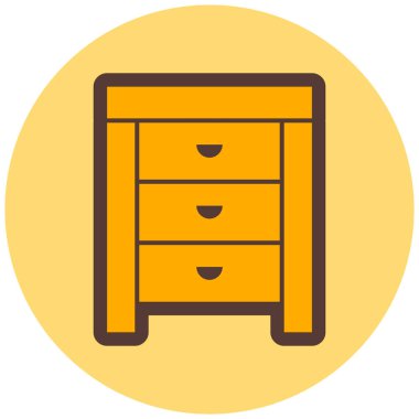 Dolap. Web simgesi basit illüstrasyon