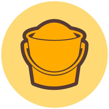 Kova. Web simgesi basit illüstrasyon